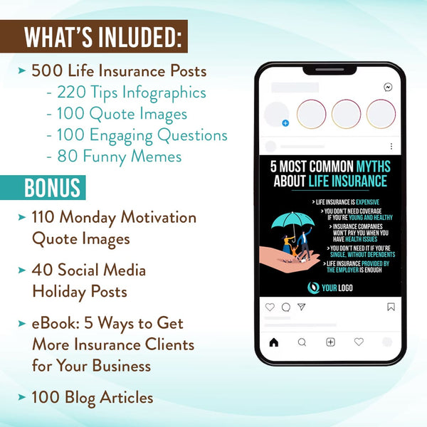 Life Insurance Instagram and Facebook Posts