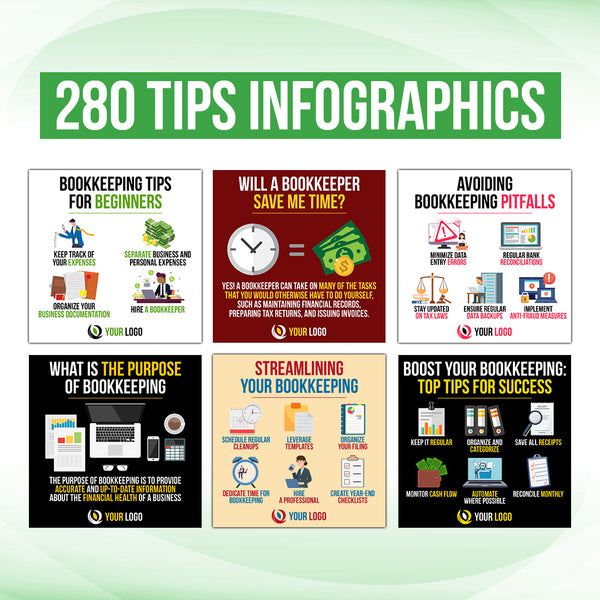 Bookkeeping Tips Infographics Instagram