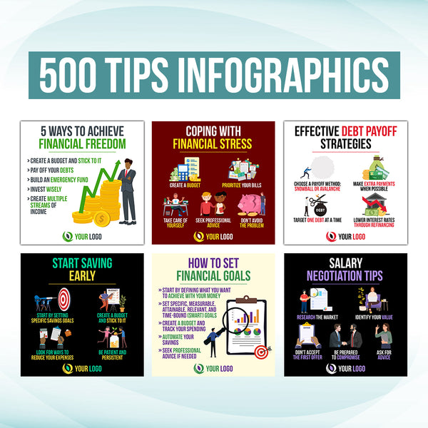 Financial Services Social Media Posts Tips Infographics