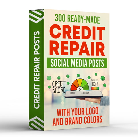 300 Credit Repair Social Media Posts