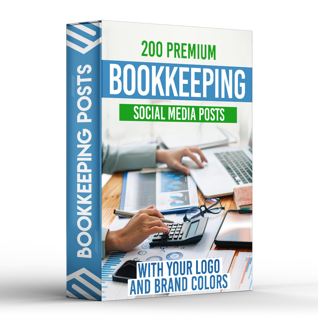 200 Premium Bookkeeping Posts for Social Media