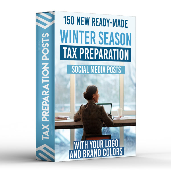 Winter Season Tax Preparation Social Media Posts