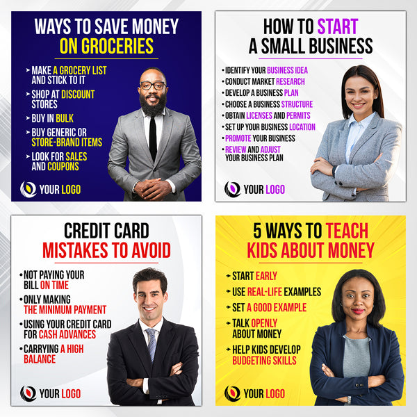 Financial Services Tips Flyers