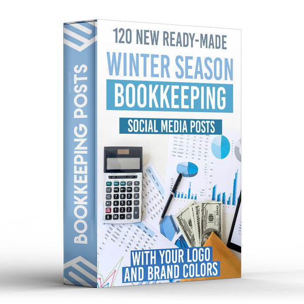 Winter Season Bookkeeping Social Media Posts