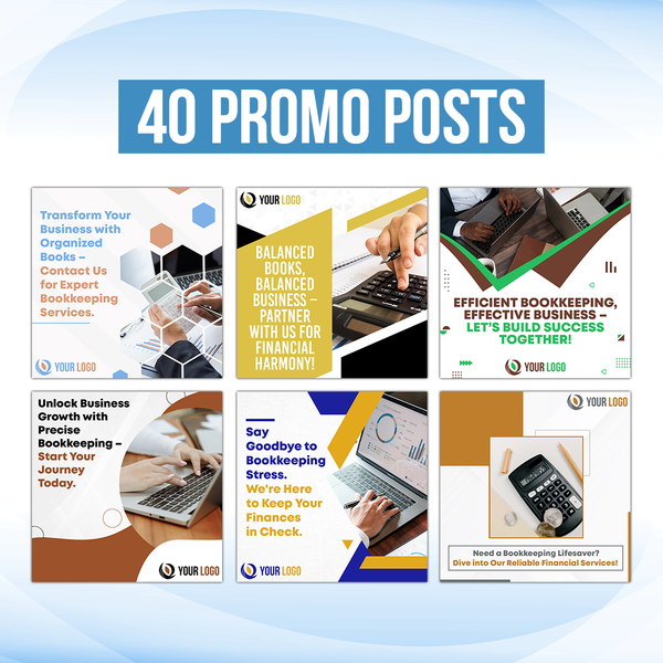 200 Premium Bookkeeping Posts for Social Media