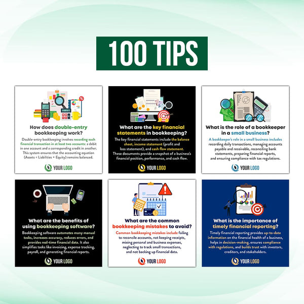 260 NEW Bookkeeping Posts for Social Media