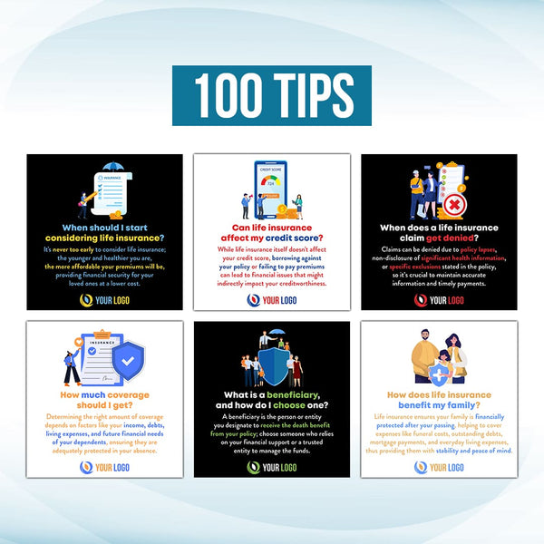 260 NEW Life Insurance Posts for Social Media