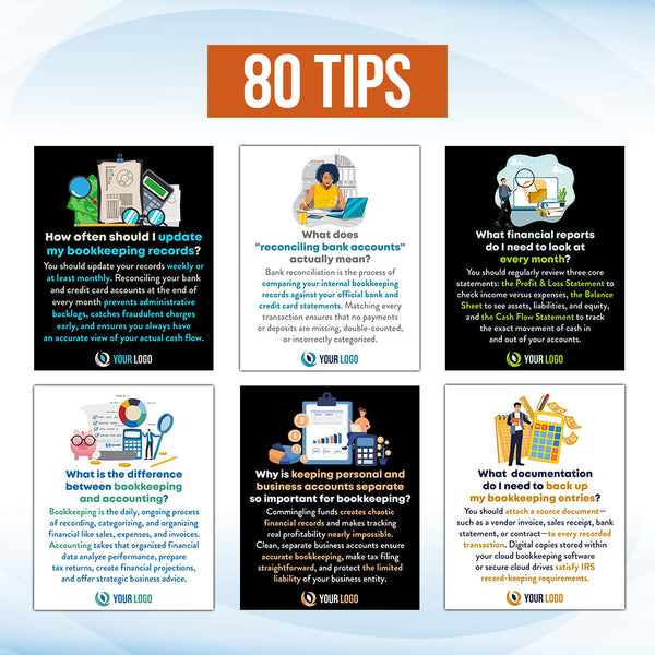 80 Bookkeeping for Small Business Owners for Social Media