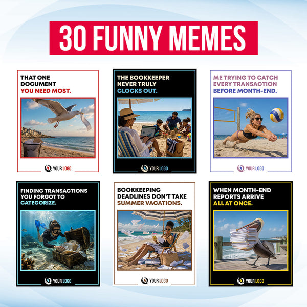 150 Summer Season Bookkeeping Posts for Social Media