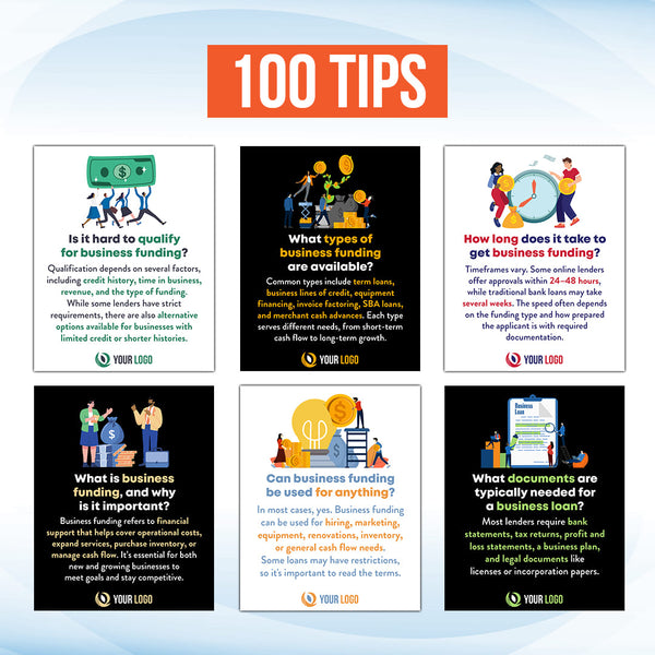 200 Business Funding Posts for Social Media