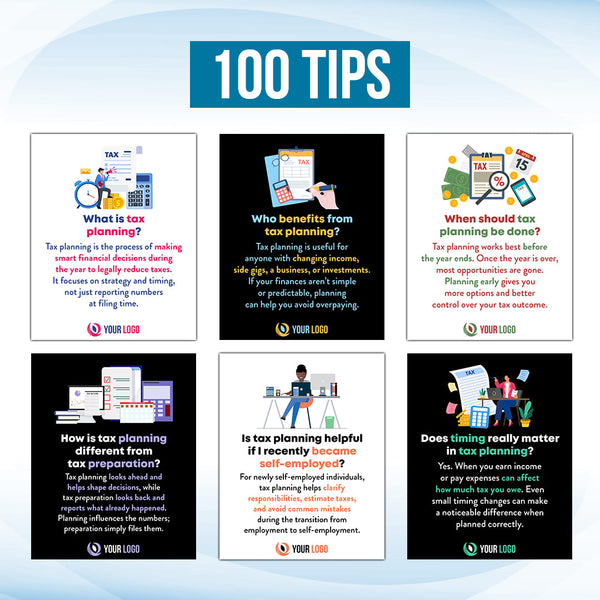Tax Planning Tips Infographics