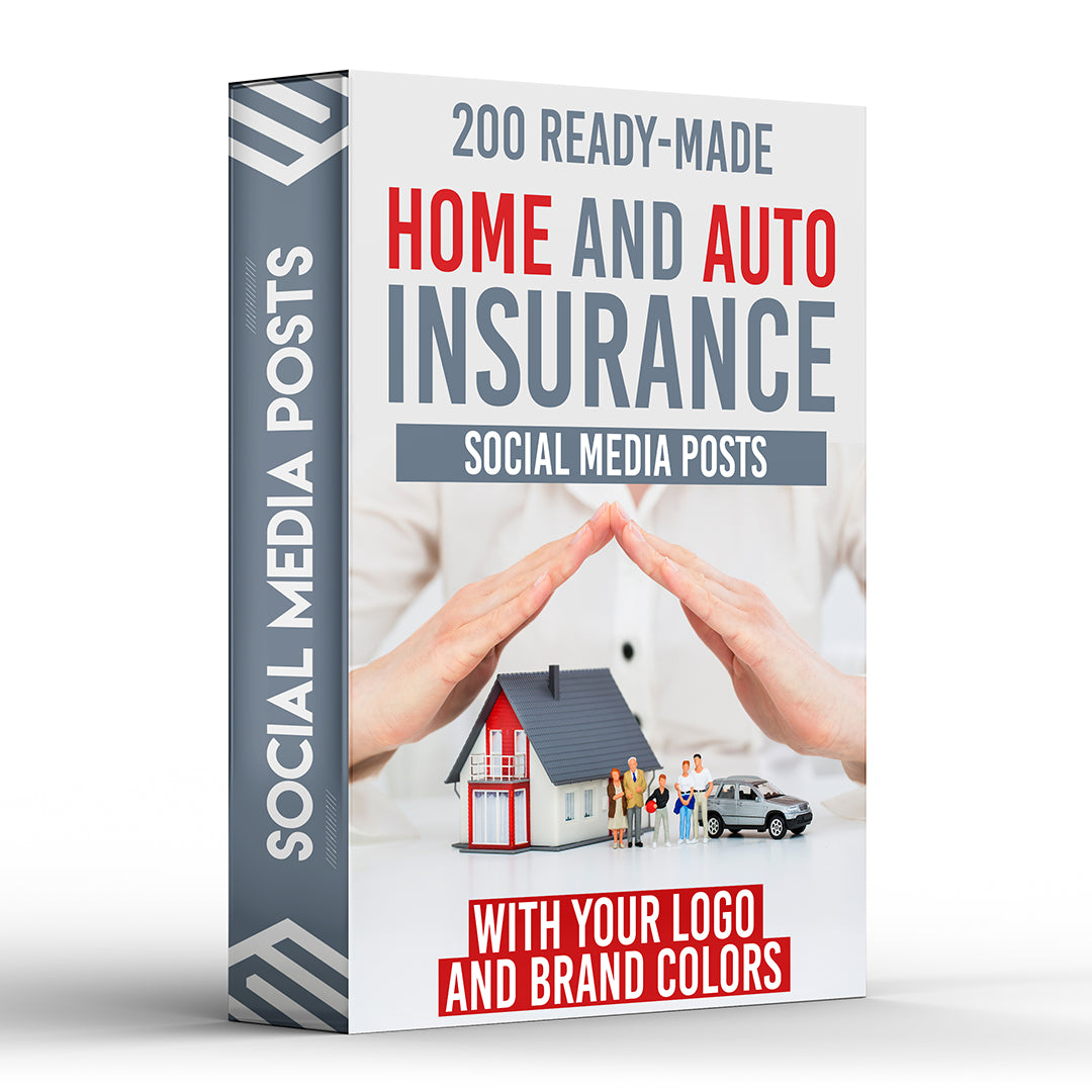 200 Home and Auto Insurance Posts for Social Media